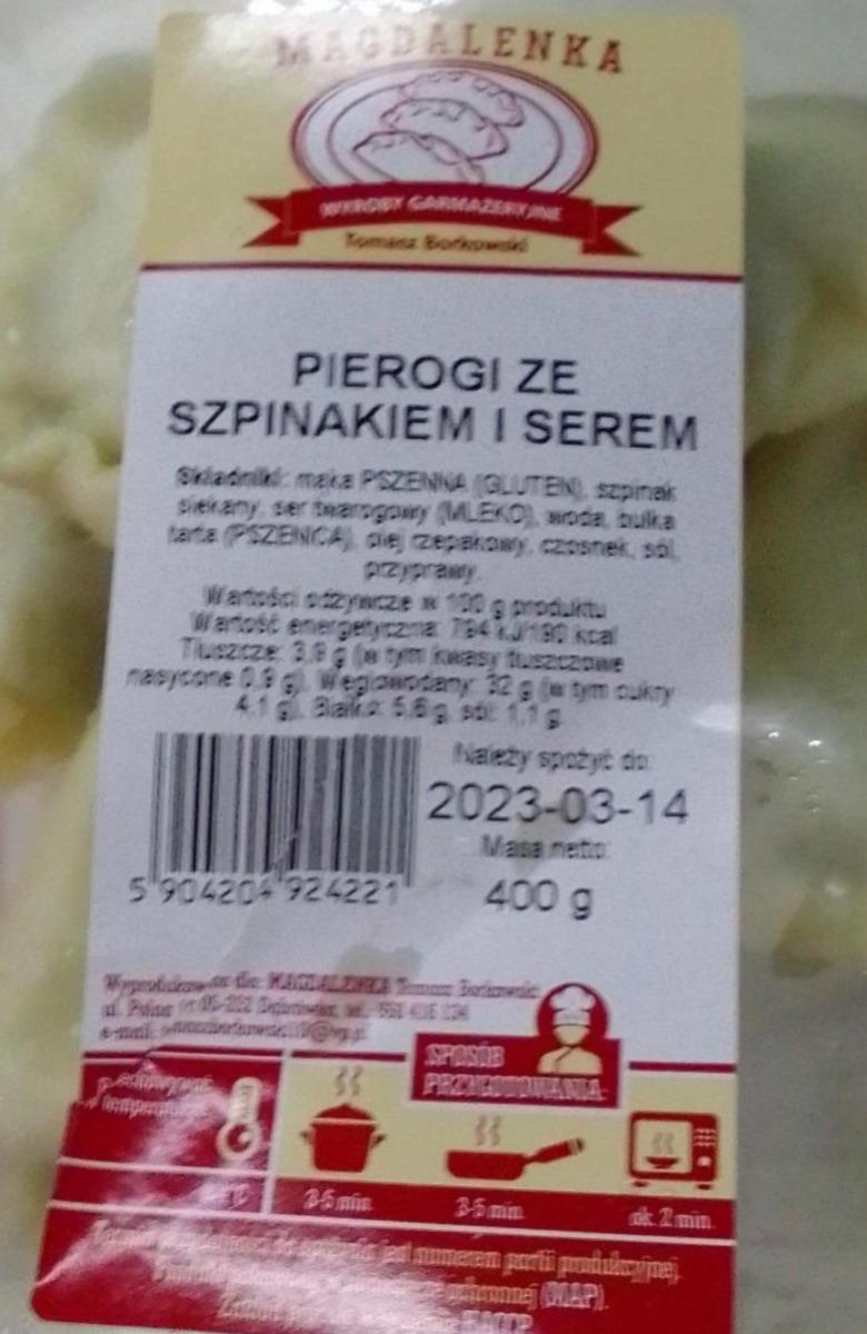 Zdjęcia - pierogi ze szpinakiem i serem Magdalenka