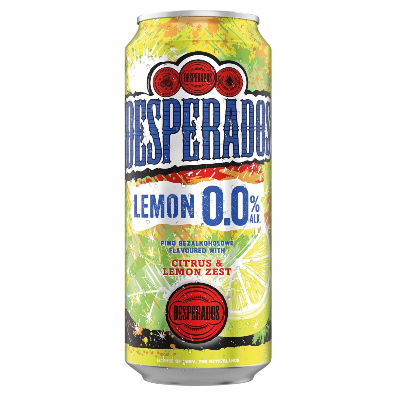 Zdjęcia - Desperados Citrus & Lemon Zest Piwo bezalkoholowe 500 ml