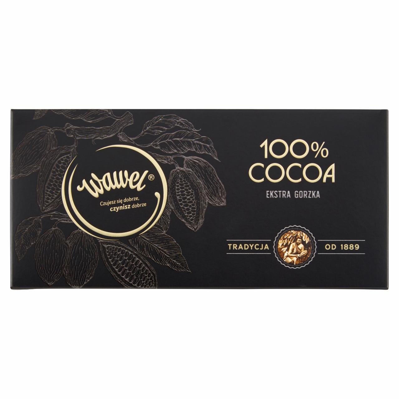 Zdjęcia - Wawel Tabliczka ekstra gorzka 100 % cocoa 80 g