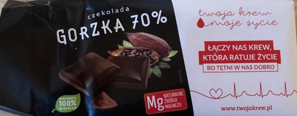 Zdjęcia - Czekolada gorzka 70% Twoja krew moje życie