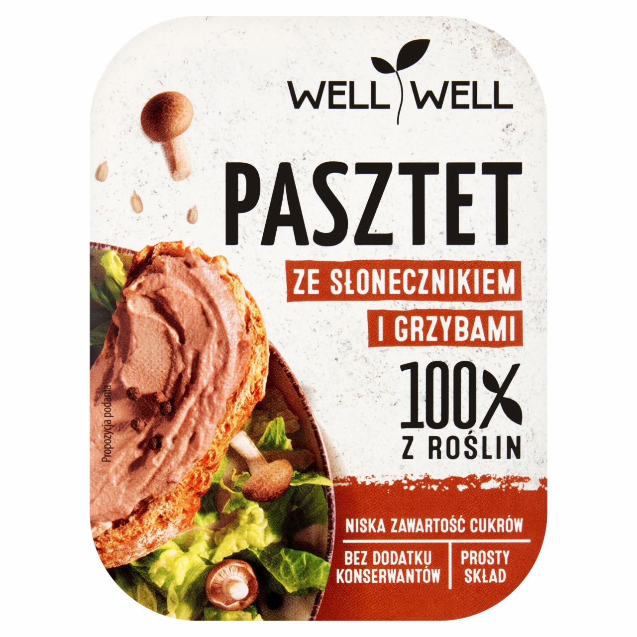 Zdjęcia - Well Well Pasztet ze słonecznikiem i grzybami 115 g