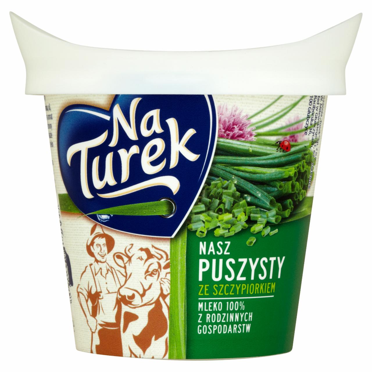 Zdjęcia - NaTurek Nasz Puszysty ze szczypiorkiem Serek twarogowy 140 g