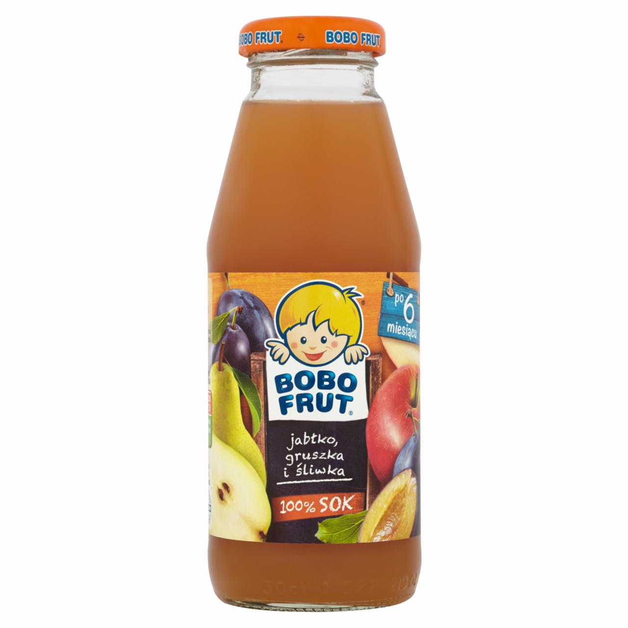 Zdjęcia - Bobo Frut 100% Sok jabłko gruszka i śliwka po 6 miesiącu 300 ml