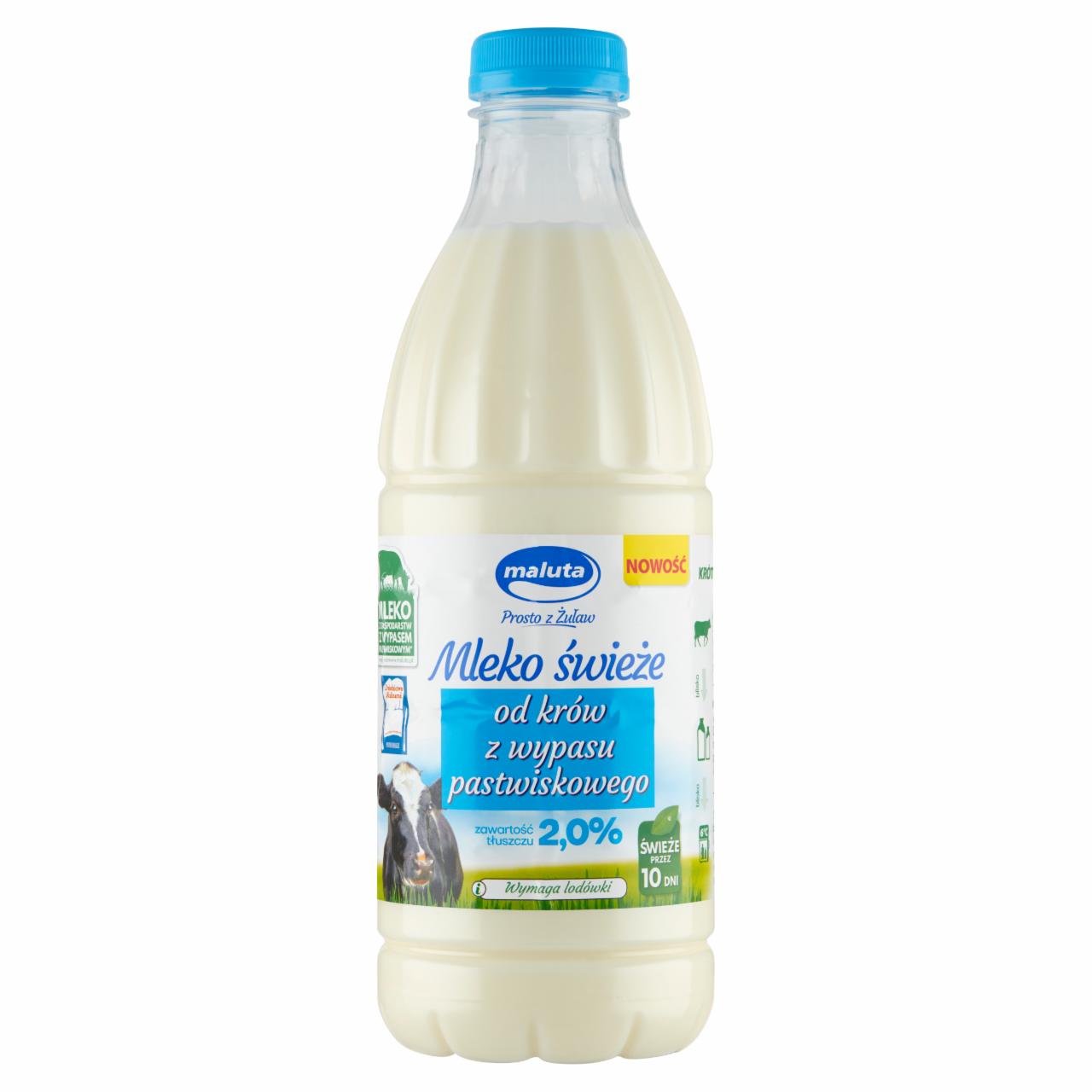 Zdjęcia - Maluta Mleko świeże 2,0 % 1 l