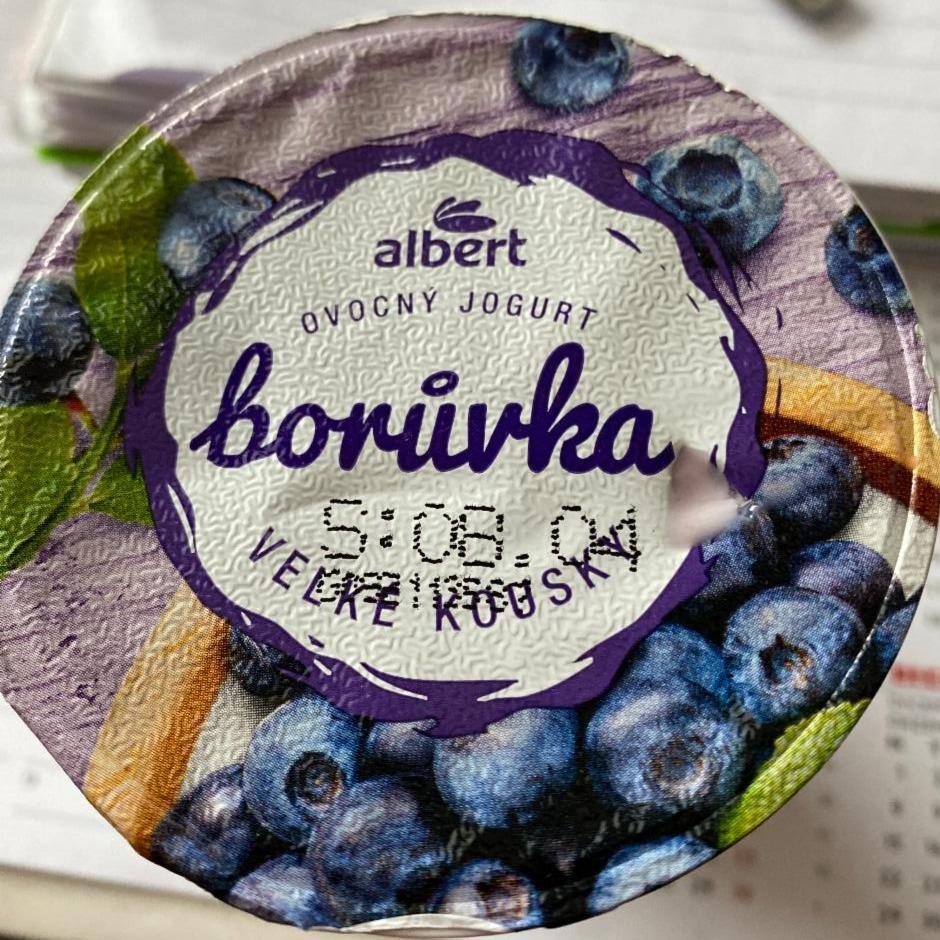 Zdjęcia - Ovocný jogurt borůvka Albert