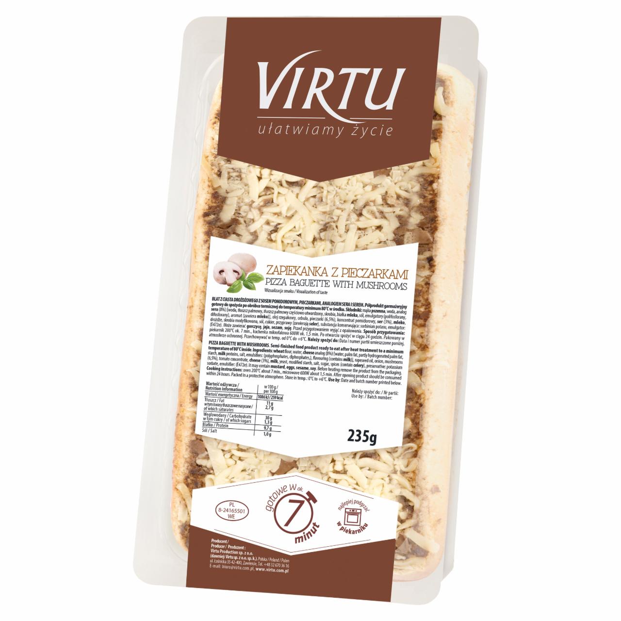 Zdjęcia - Virtu Zapiekanka z pieczarkami 235 g