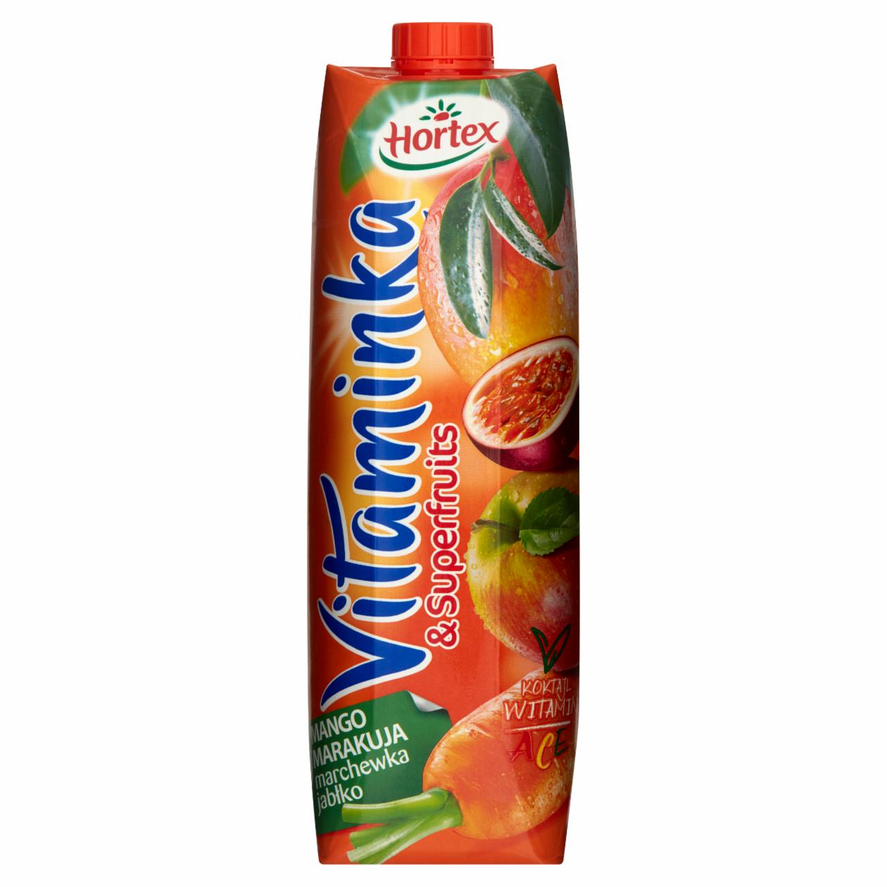 Zdjęcia - Hortex Vitaminka & Superfruits Mango marakuja marchewka jabłko Sok 1 l