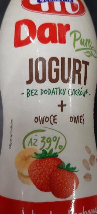 Zdjęcia - Mlekovita Dar Pure Jogurt truskawka-banan 250 g