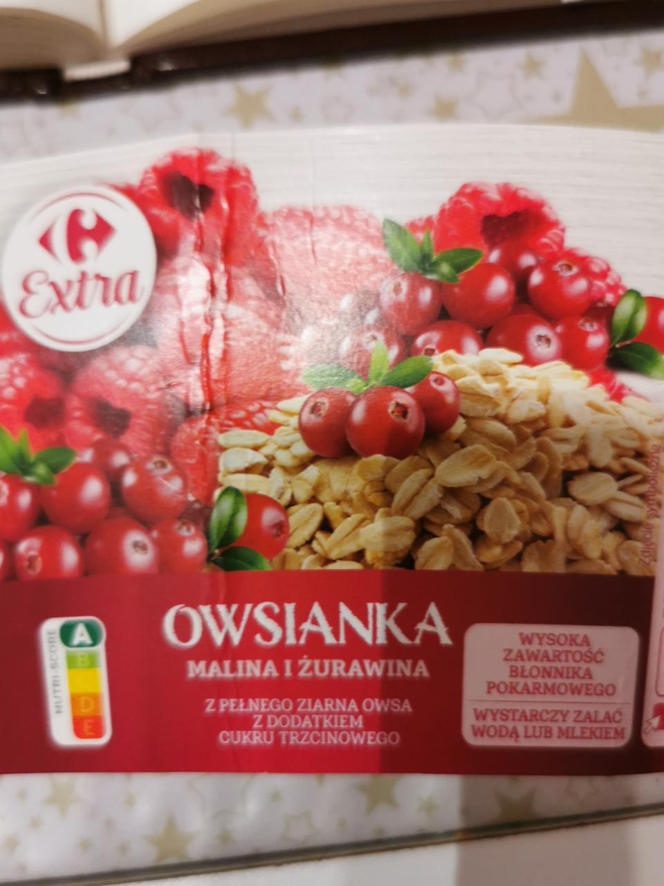 Zdjęcia - Owsianka malina i żurawina Kaufland