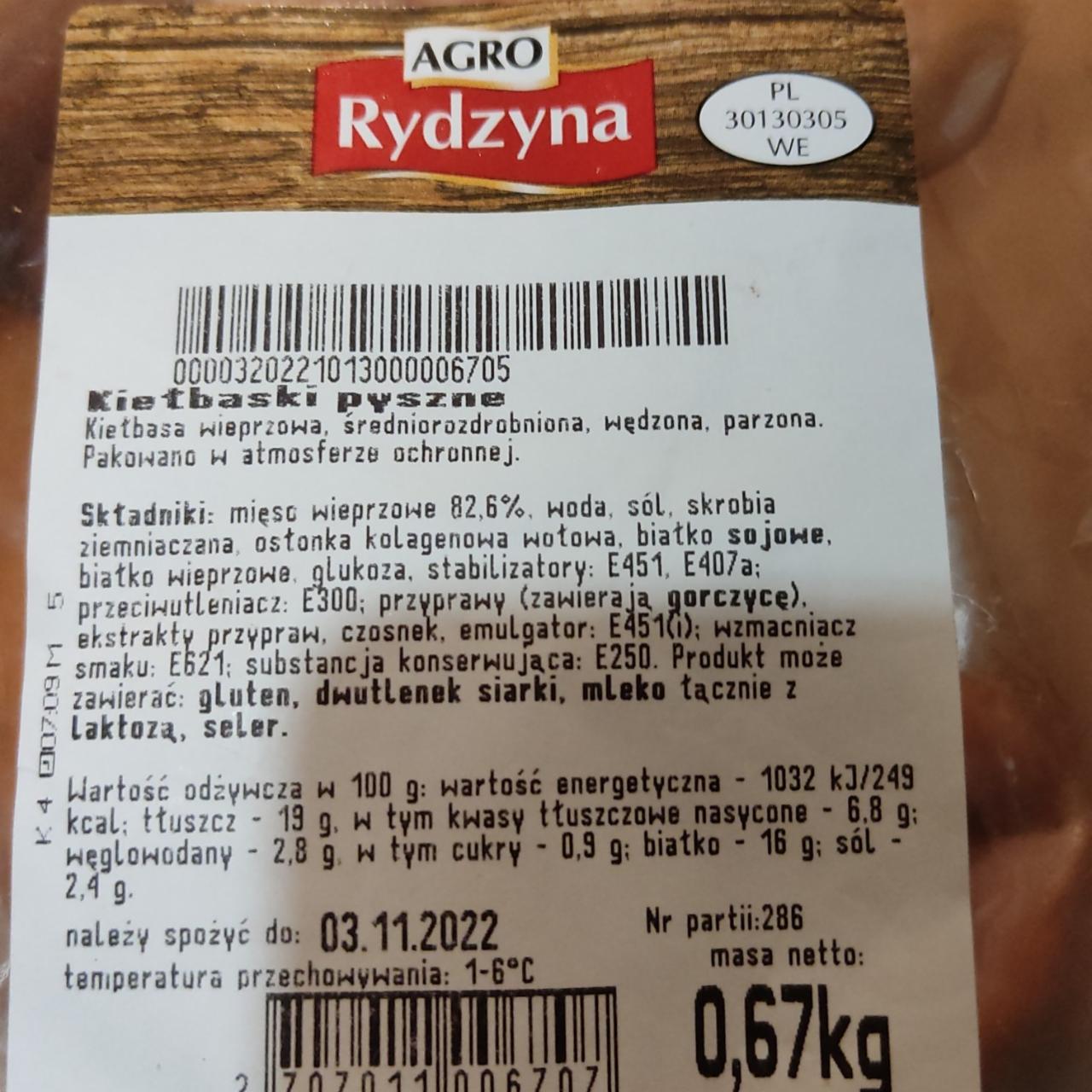 Zdjęcia - Kiełbaski pyszne Agro Rydzyna