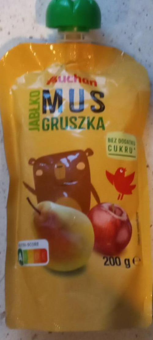 Zdjęcia - Mus jabłko gruszka Auchan