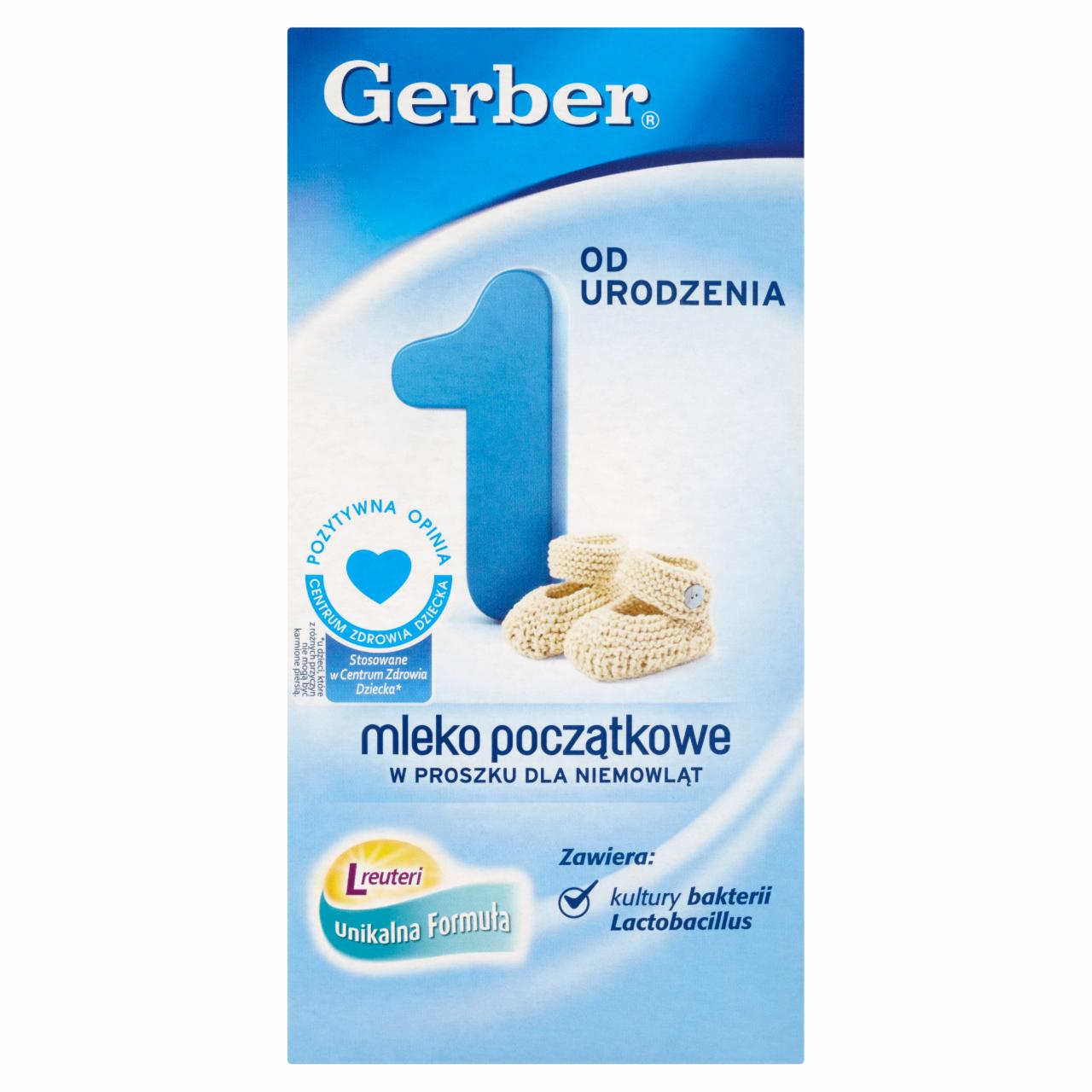 Zdjęcia - Gerber 1 Mleko początkowe w proszku dla niemowląt od urodzenia 350 g