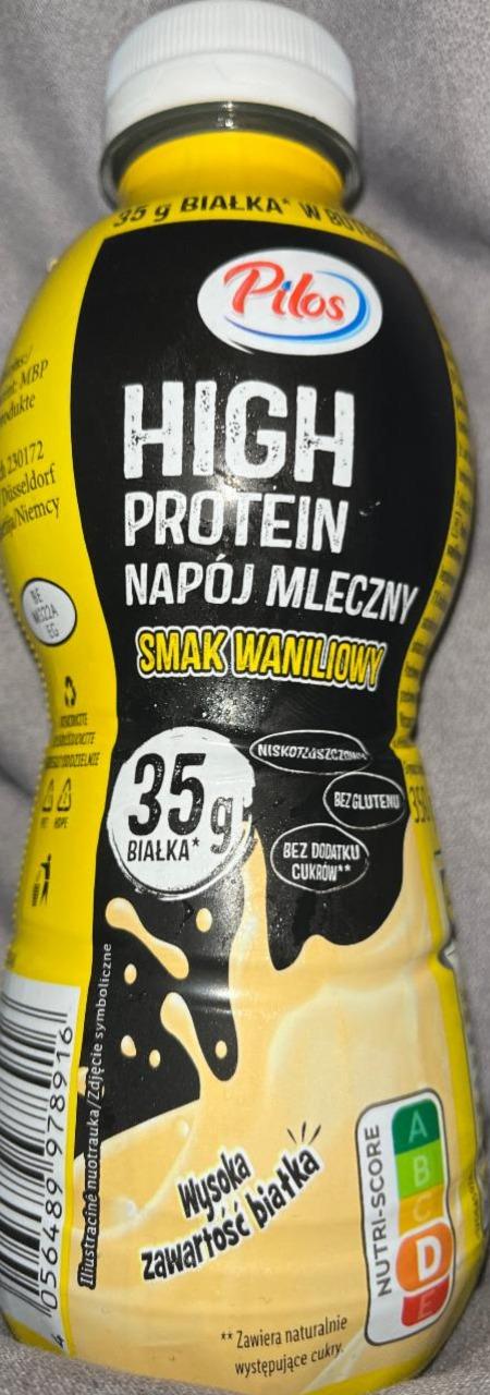 Zdjęcia - High protein napój mleczny o smaku waniliowym Pilos