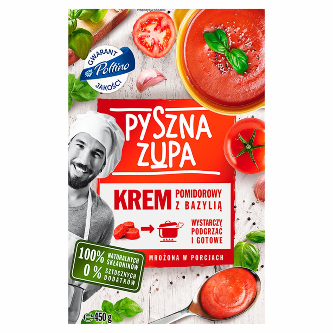 Zdjęcia - Poltino Pyszna zupa Krem pomidorowy z bazylią 450 g