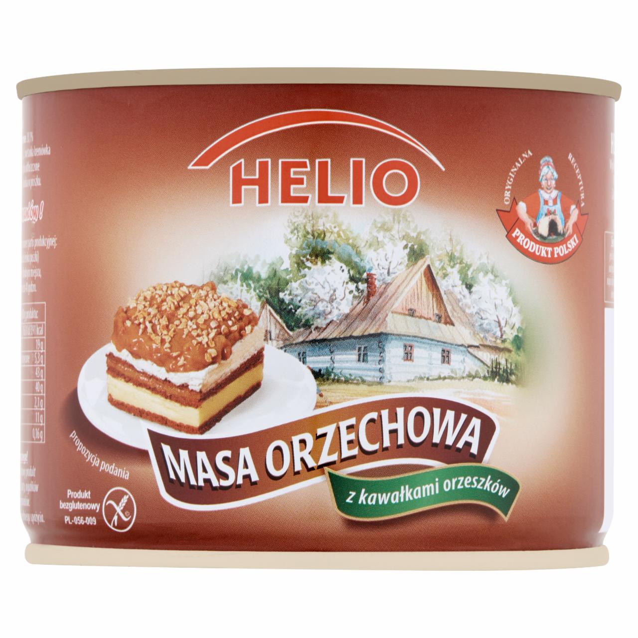 Zdjęcia - Helio Masa orzechowa z kawałkami orzechów 560 g