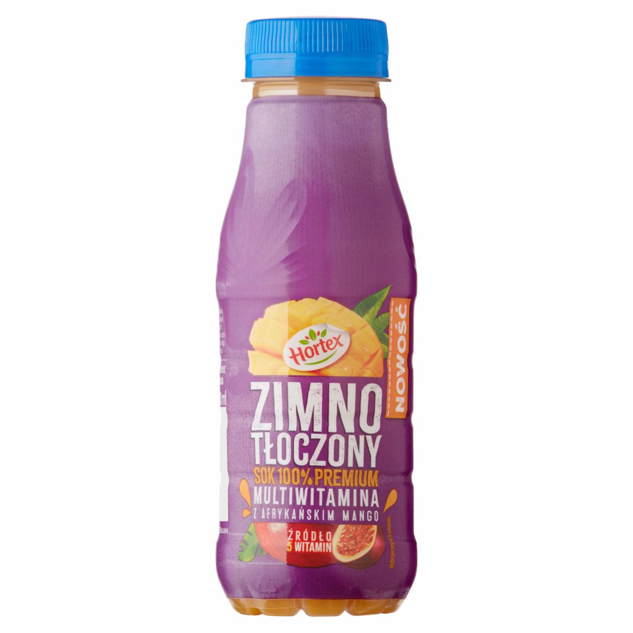 Zdjęcia - Hortex Sok 100% premium zimnotłoczony multiwitamina z afrykańskim mango 300 ml