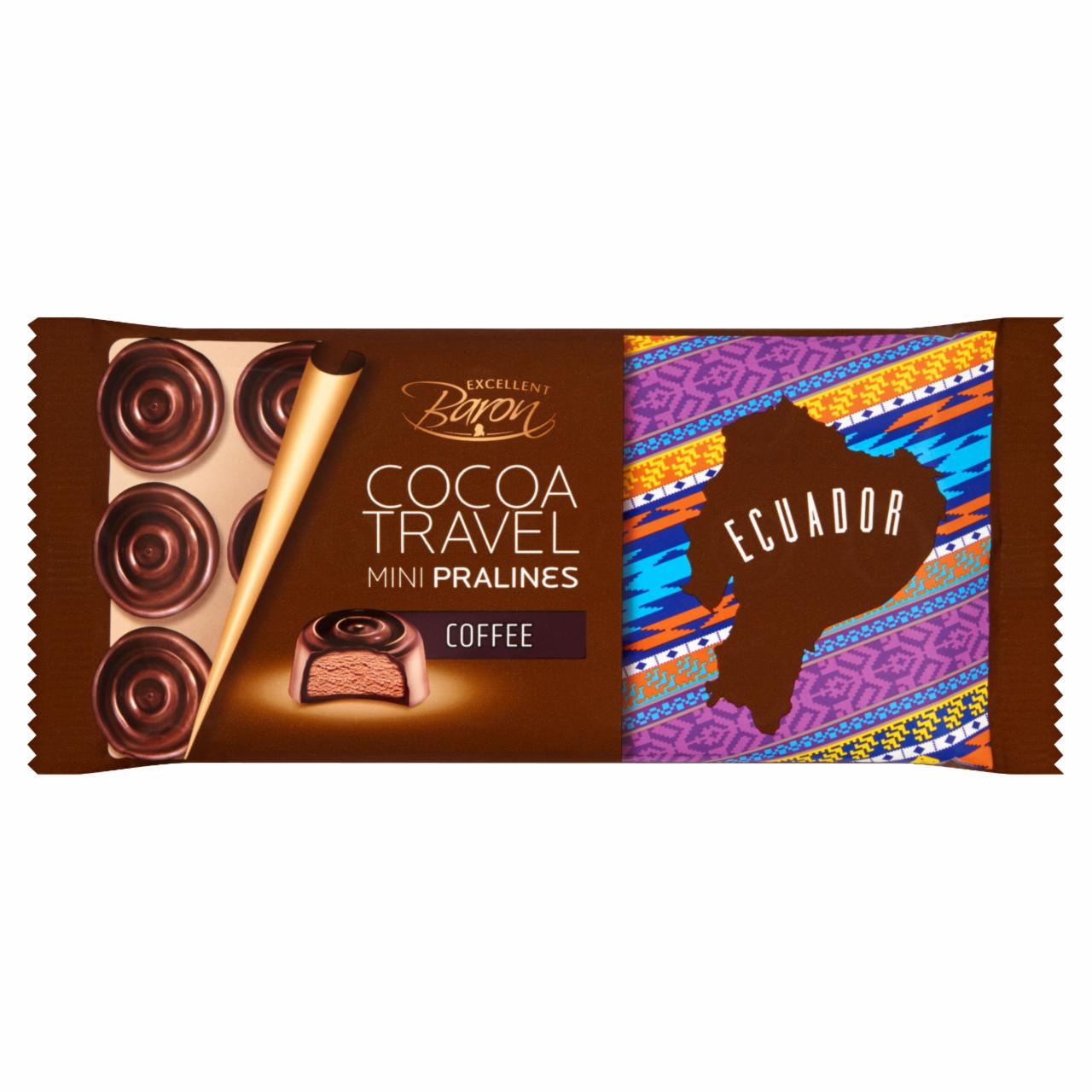 Zdjęcia - Excellent Baron Cocoa Travel Ecuador Czekolada z nadzieniem o smaku cappuccino 100 g