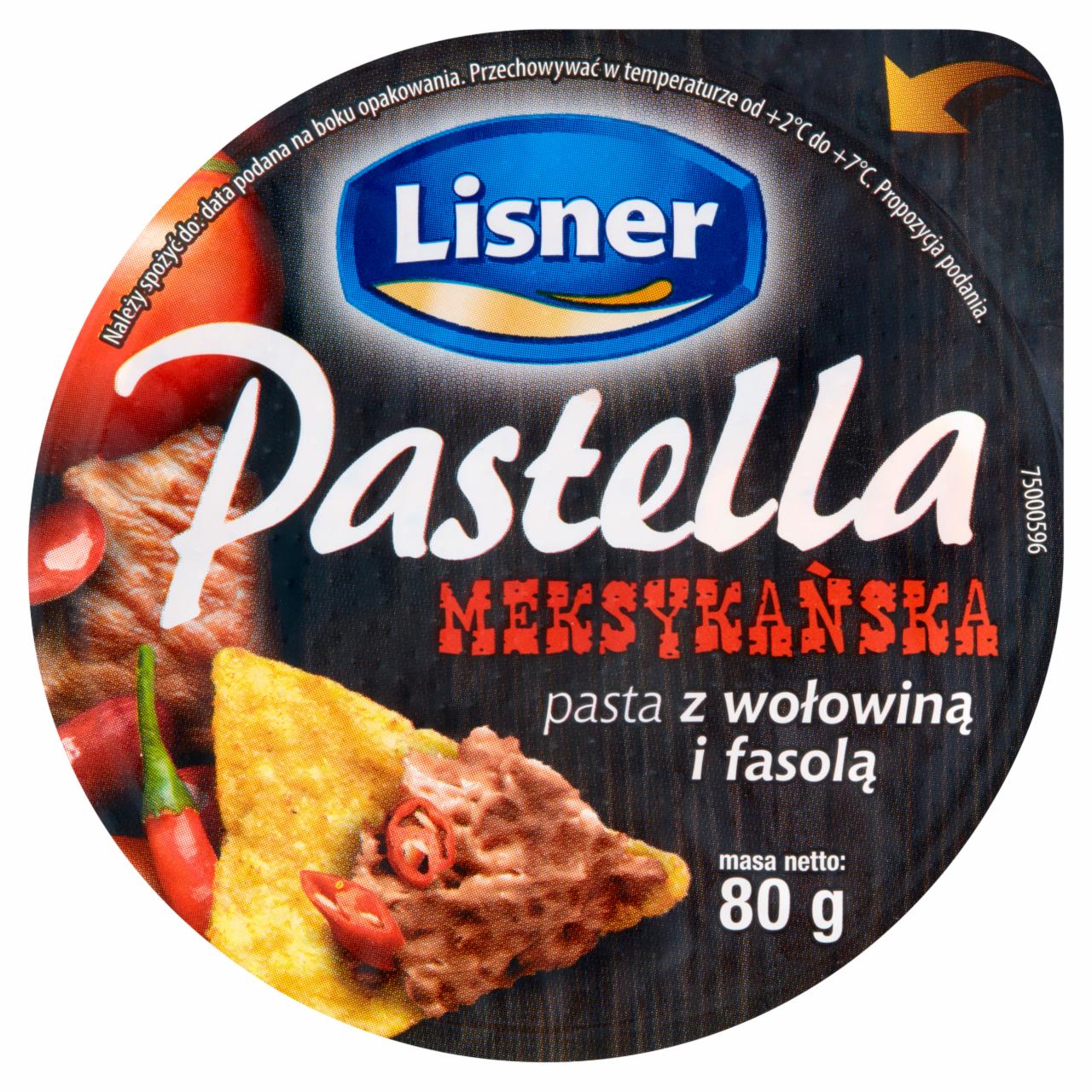 Zdjęcia - Lisner Pastella Meksykańska Pasta z wołowiną i fasolą 80 g