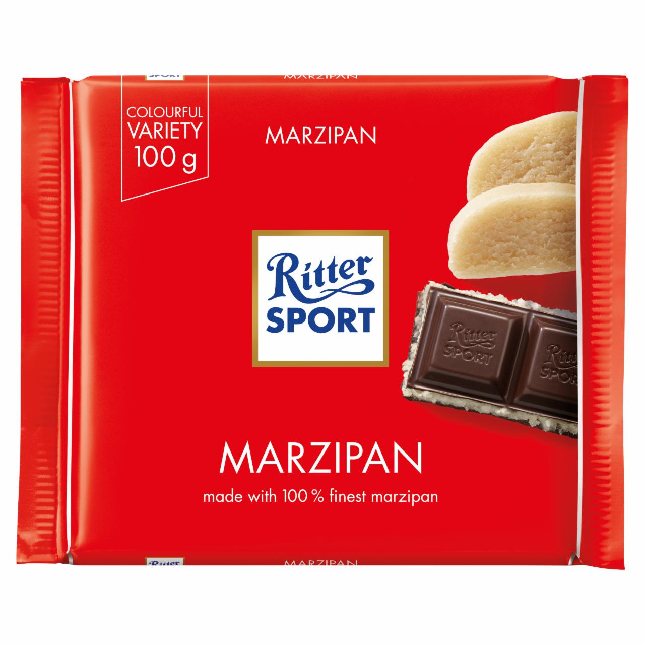 Zdjęcia - Ritter Sport Czekolada deserowa z nadzieniem marcepanowym 100 g