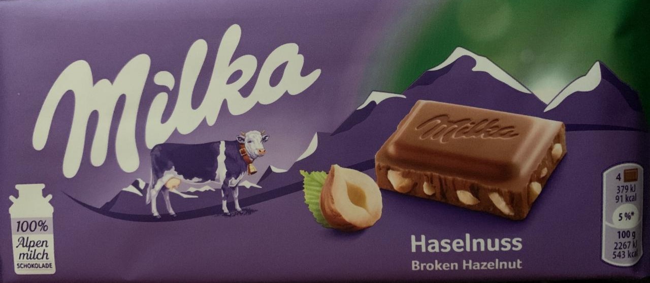 Zdjęcia - Czekolada mleczna z orzechami Milka