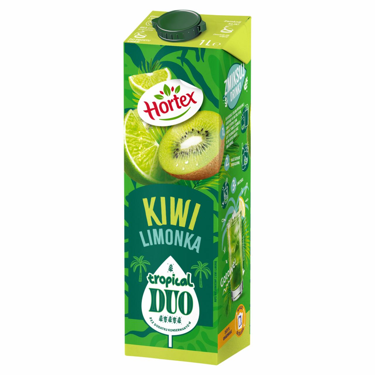 Zdjęcia - Hortex Tropical Duo Napój wieloowocowy z kiwi i limonką 1 l