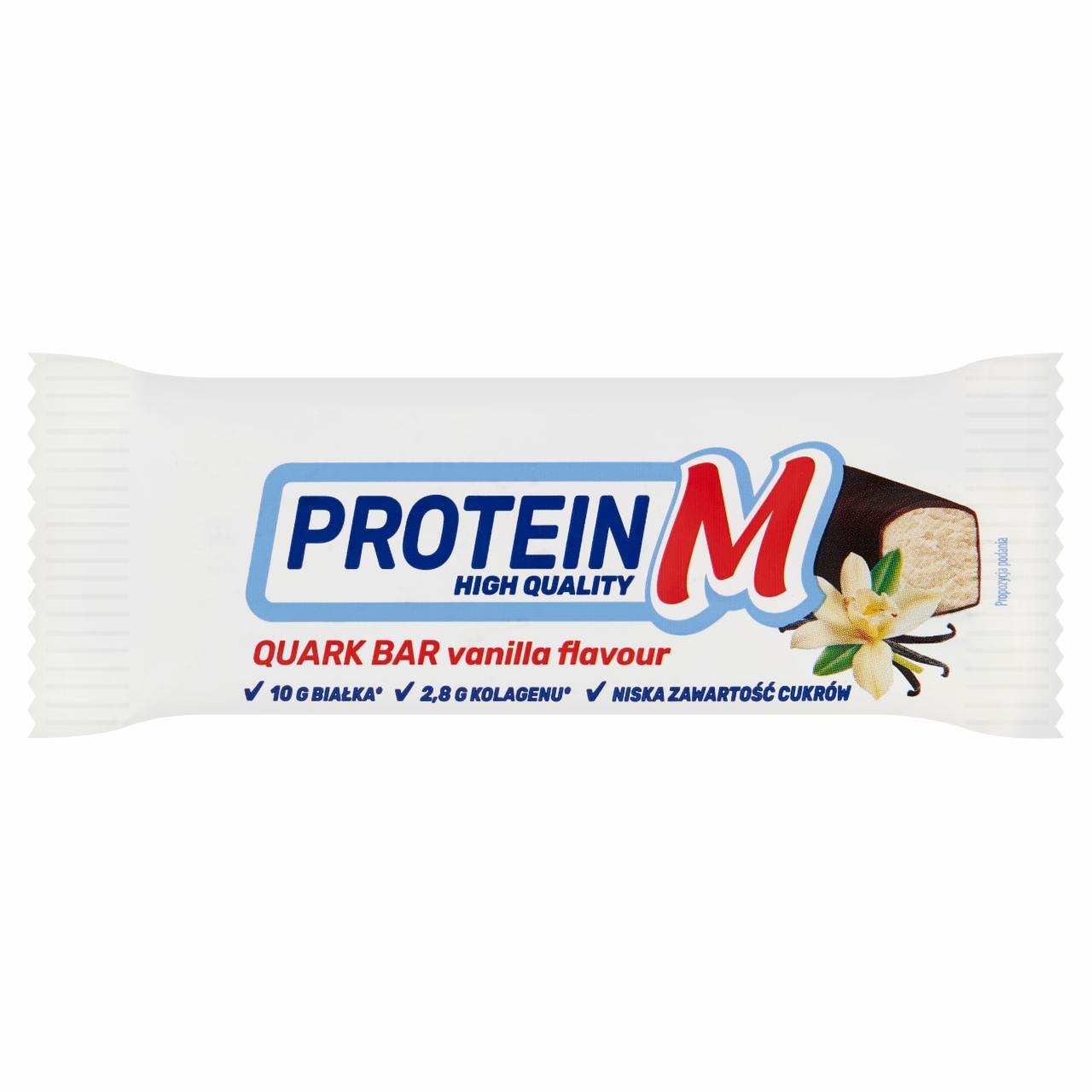 Zdjęcia - Protein M Batonik z masy twarogowej o smaku waniliowym z kolagenem 40 g