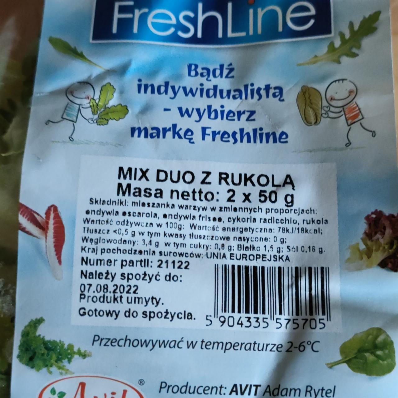 Zdjęcia - fresh line mix duo z rukolą