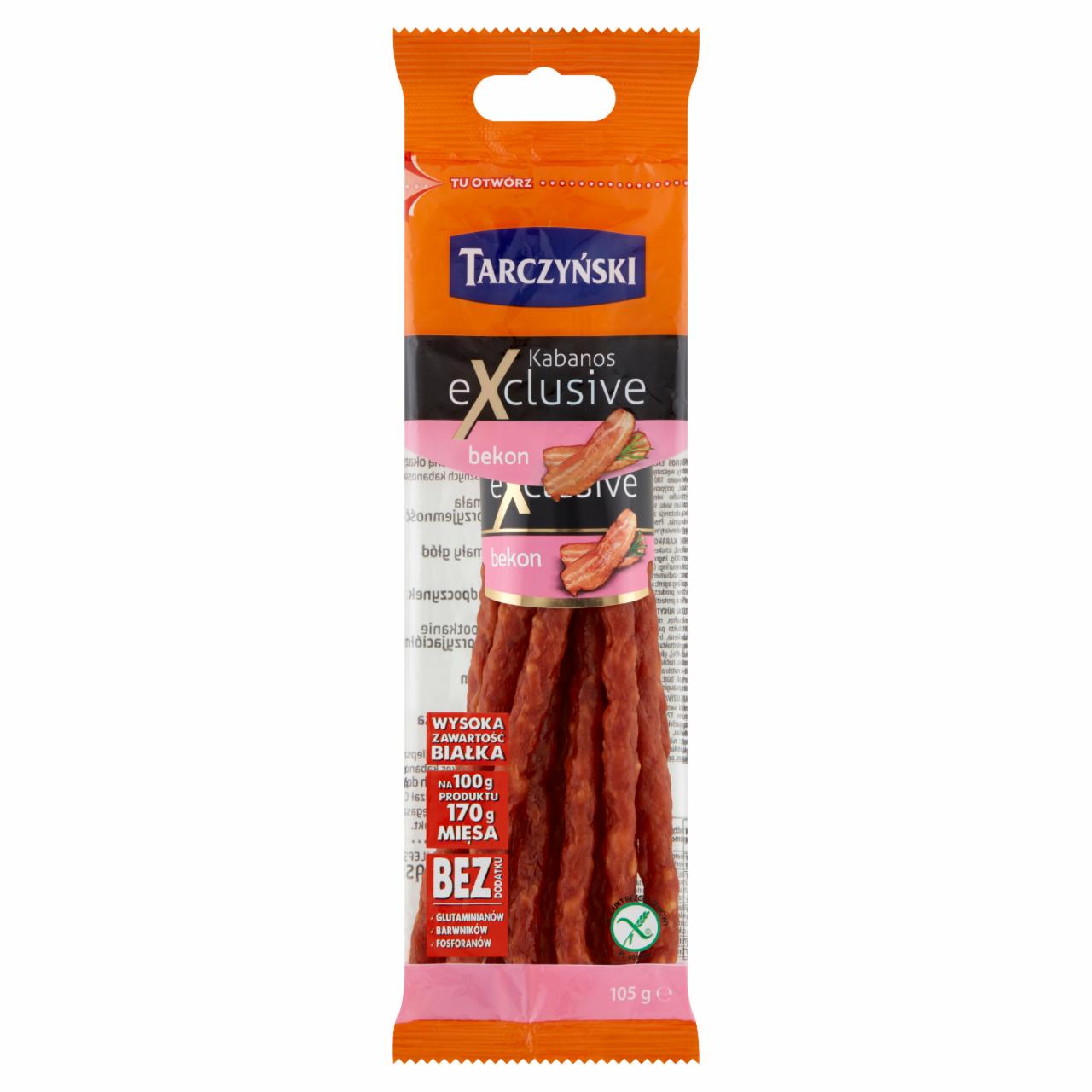 Zdjęcia - Tarczyński Kabanos Exclusive bekon 105 g