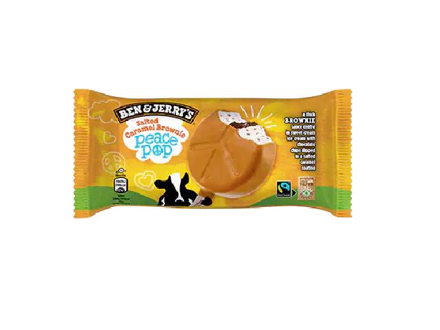 Zdjęcia - Salted Caramel Brownie Peace Pop Ben & Jerry's