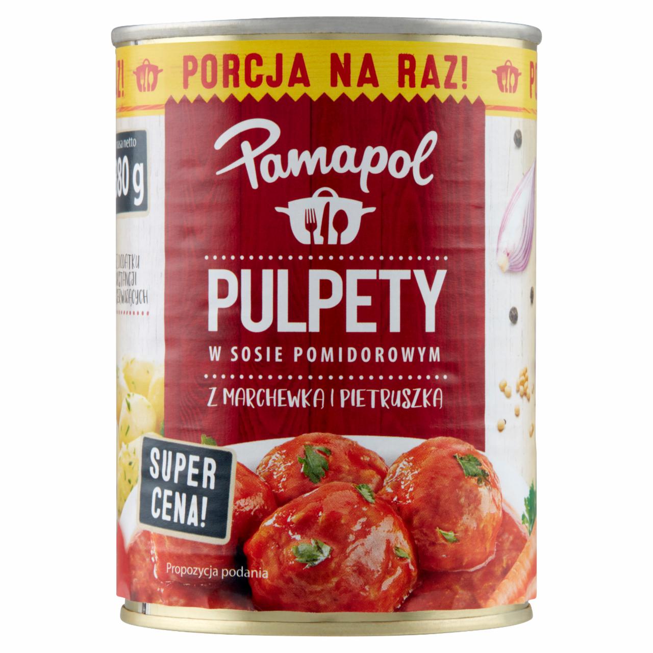 Zdjęcia - Pamapol Pulpety w sosie pomidorowym z marchewką i pietruszką 380 g