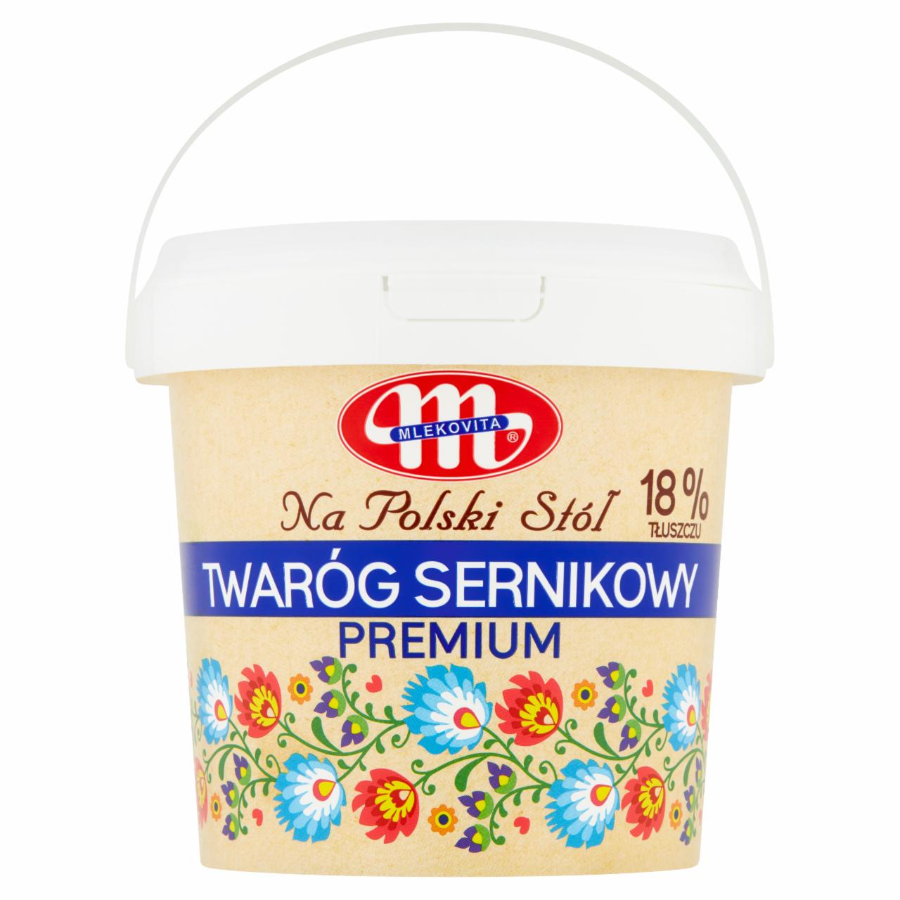 Zdjęcia - Mlekovita Na Polski Stół Twaróg sernikowy premium 18% tłuszczu 1 kg