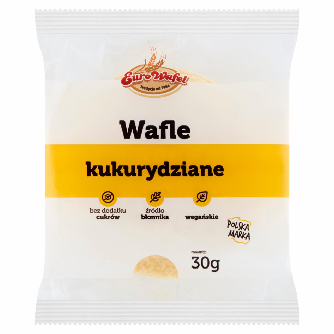 Zdjęcia - Eurowafel Wafle kukurydziane 30 g