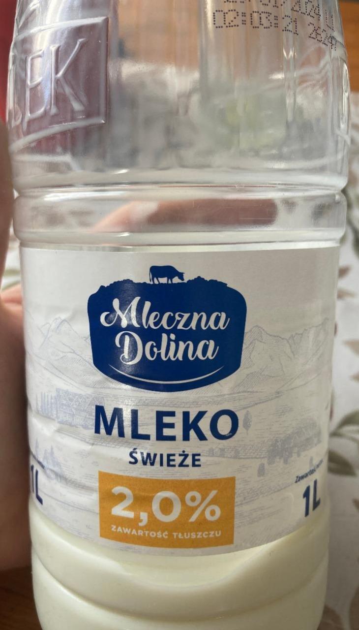 Zdjęcia - Mleko świeże 2,0% Mleczna Dolina