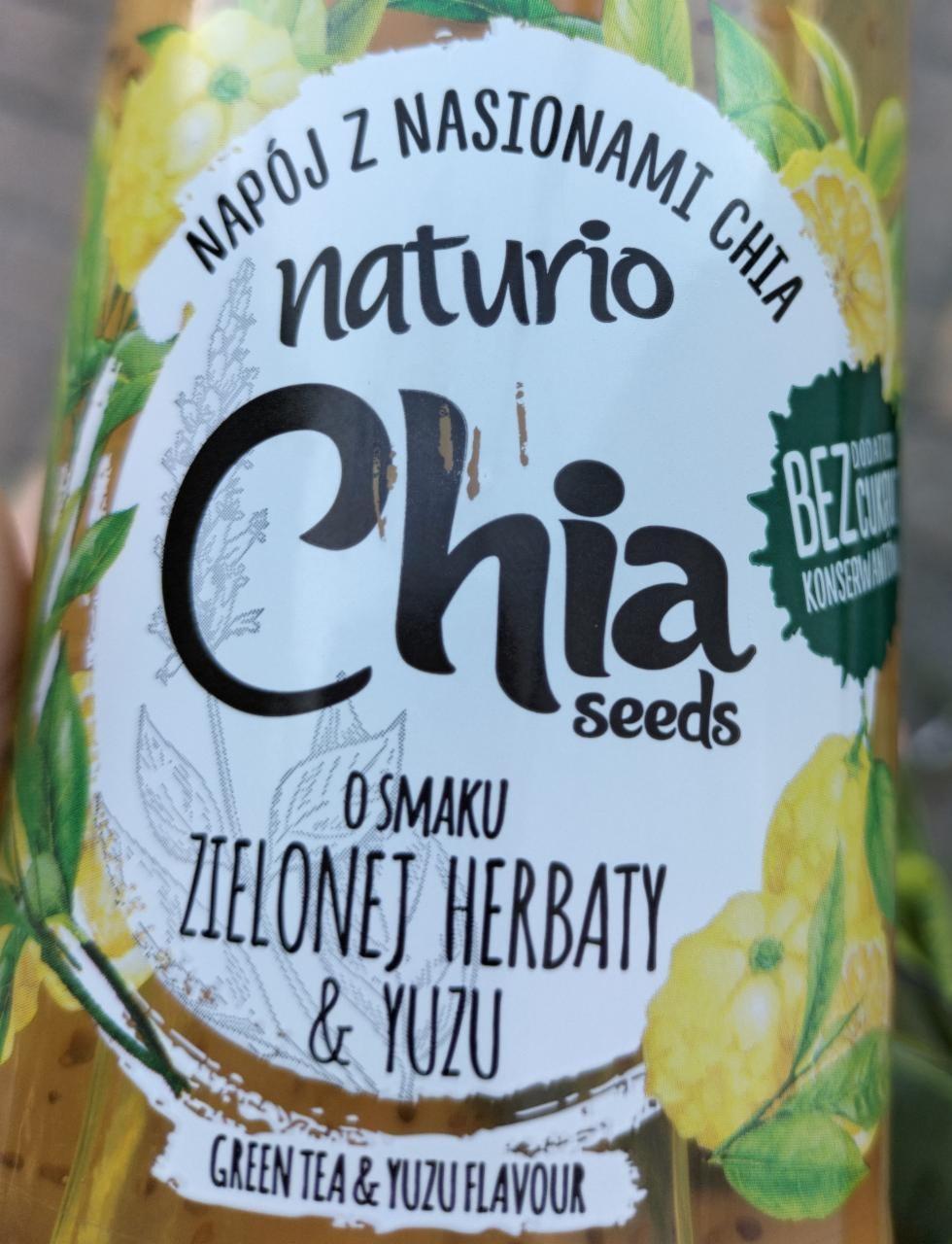 Zdjęcia - Napój z nasionami chia o smaku zielonej herbaty i yuzu Naturio