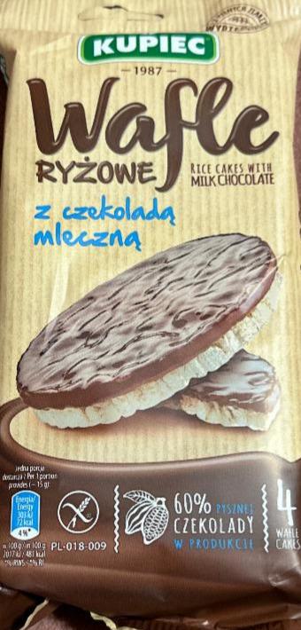 Zdjęcia - Wafle ryżowe z czekoladą mleczną Kupiec