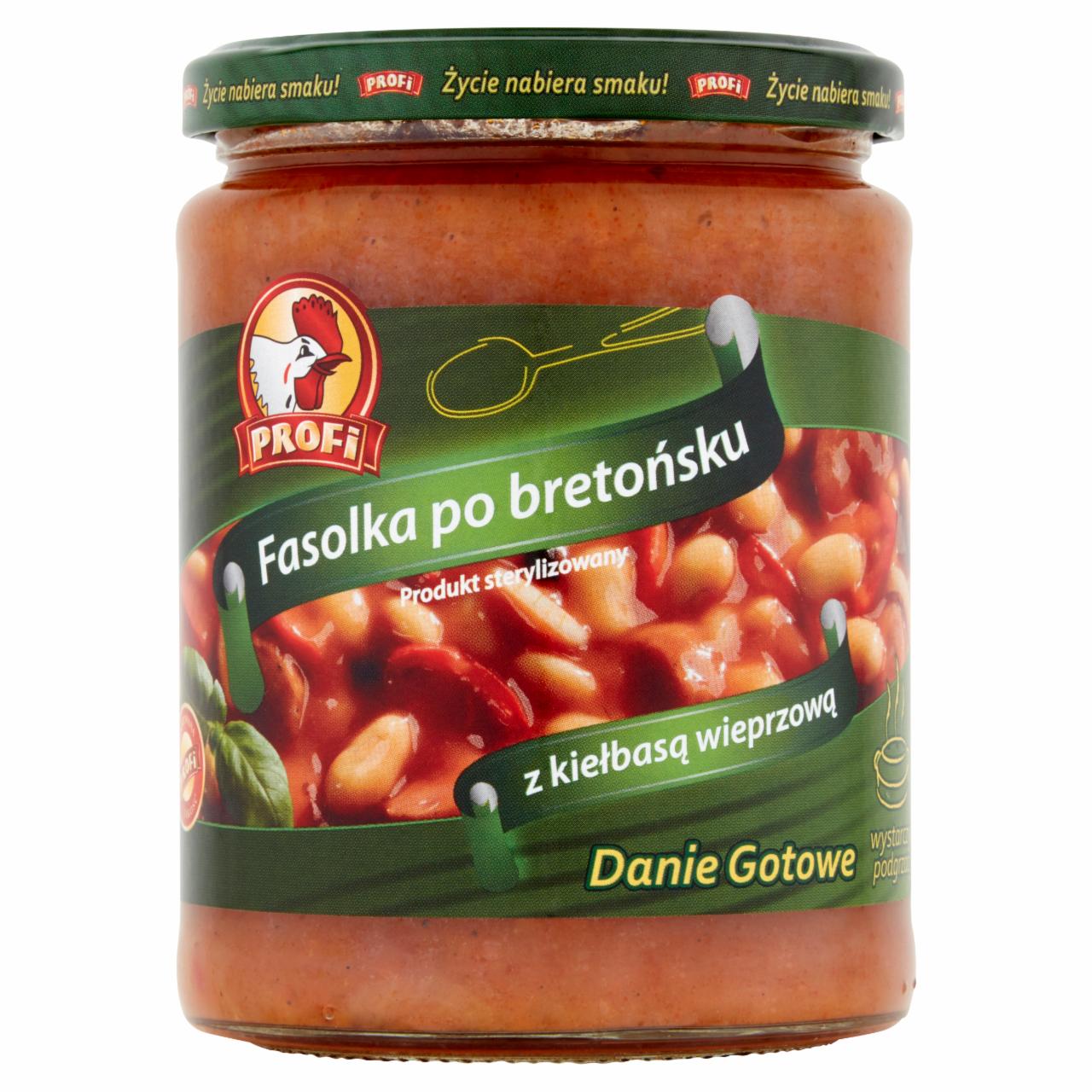 Zdjęcia - Profi Fasolka po bretońsku z kiełbasą wieprzową 500 g