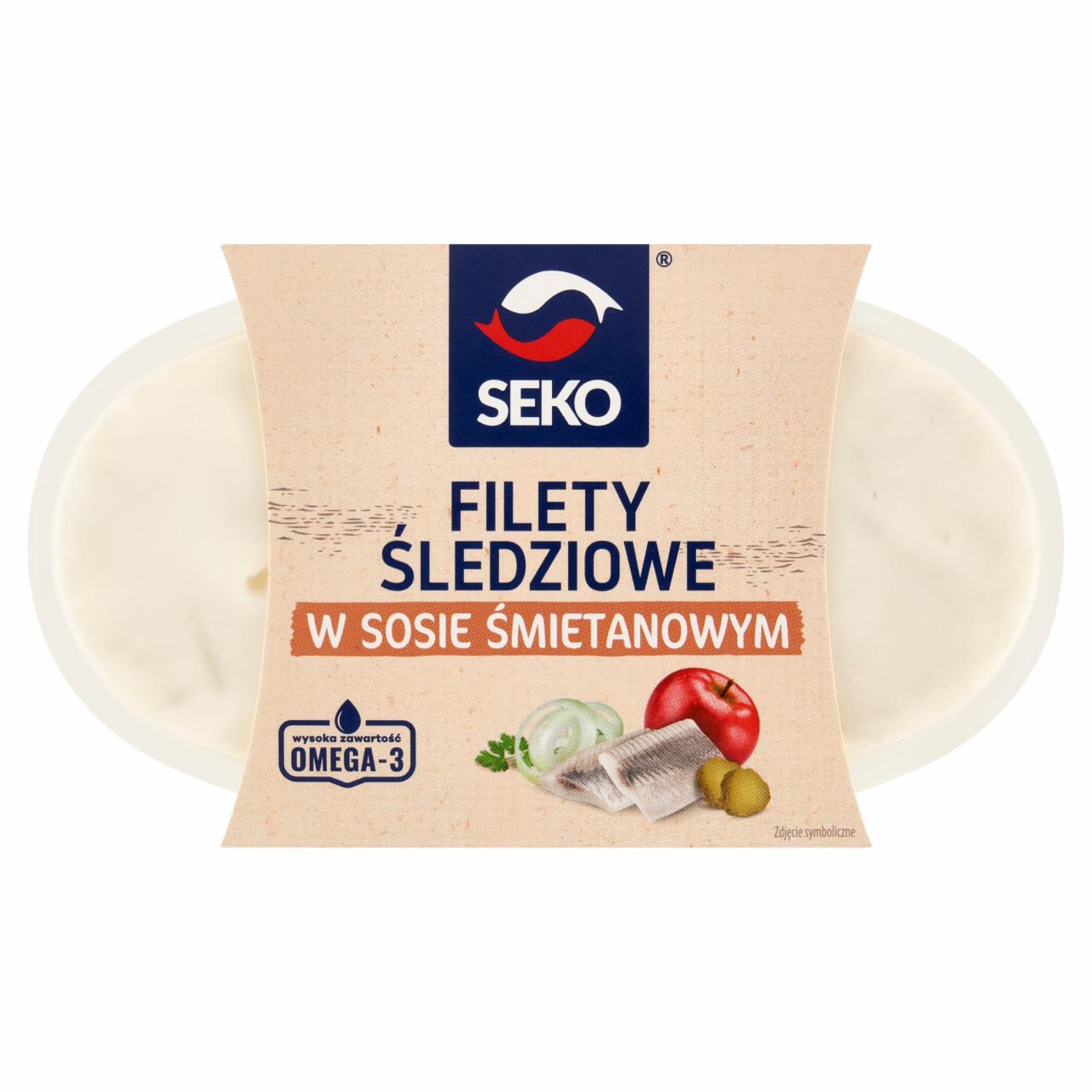 Zdjęcia - Seko Filety śledziowe w sosie śmietanowym 250 g