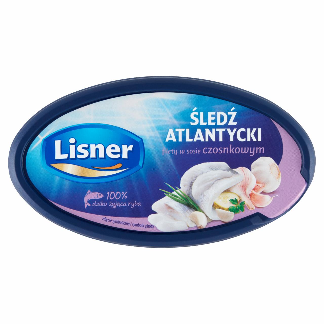 Zdjęcia - Lisner Śledź atlantycki filety w sosie czosnkowym 280 g