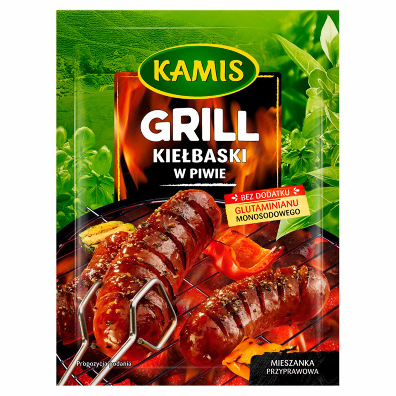 Zdjęcia - Kamis Grill Kiełbaski w piwie Mieszanka przyprawowa 20 g