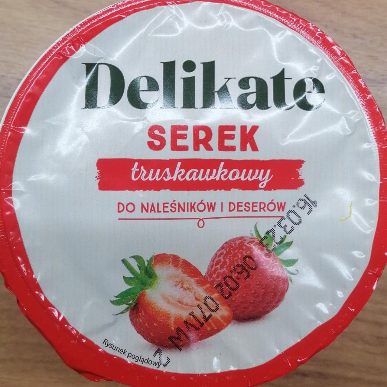 Zdjęcia - Serek truskawkowy Delikate