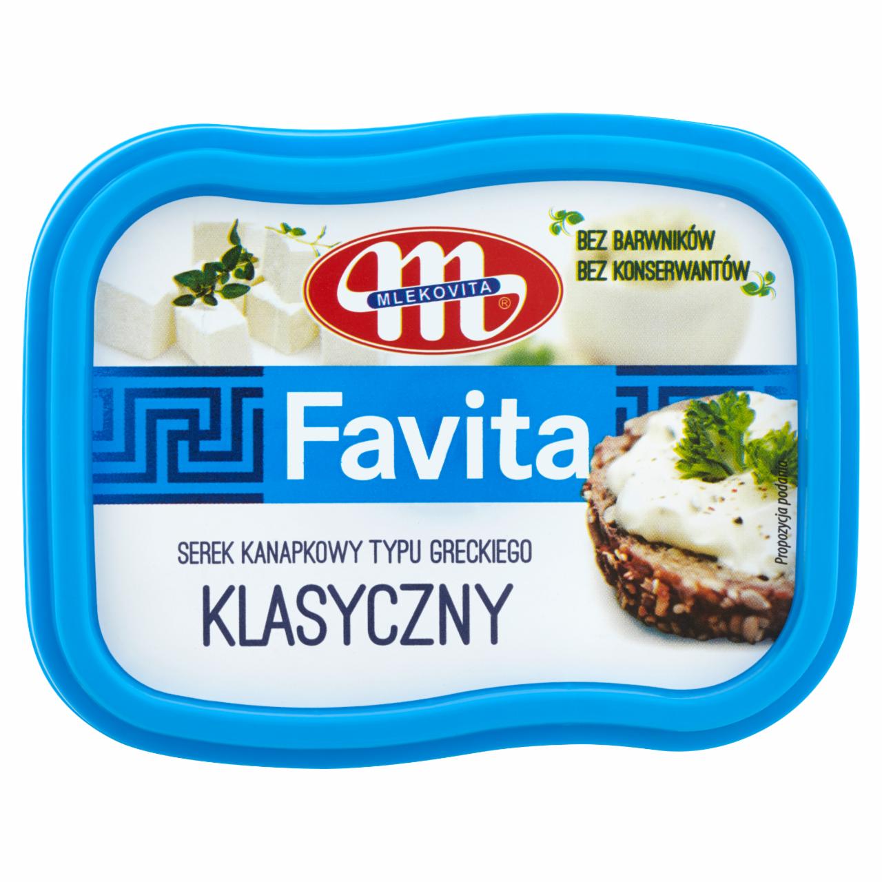 Zdjęcia - Mlekovita Favita Serek kanapkowy typu greckiego klasyczny 150 g