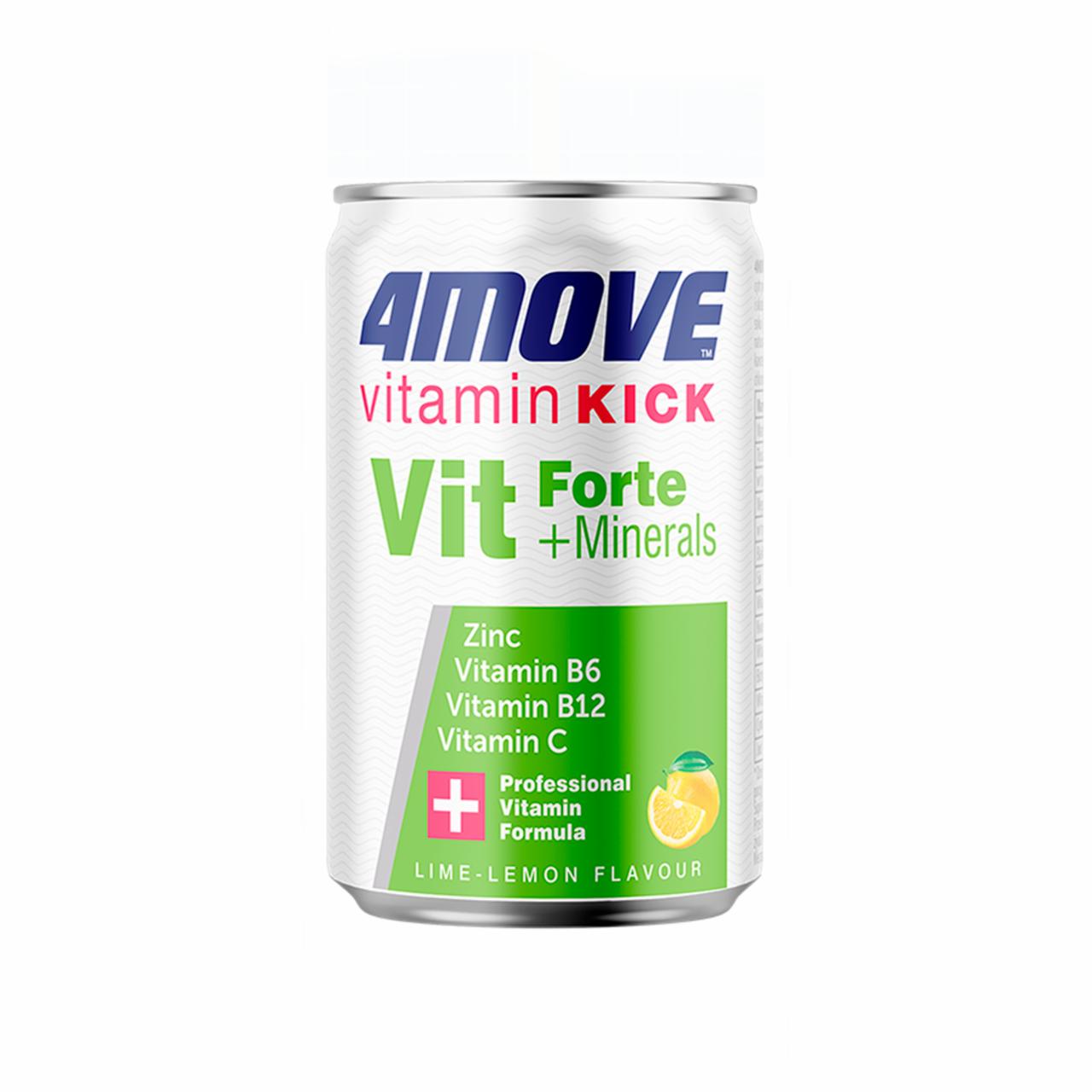 Zdjęcia - 4Move Vitamin Kick Suplement diety niegazowany napój o smaku limonkowo-cytrynowym 150 ml