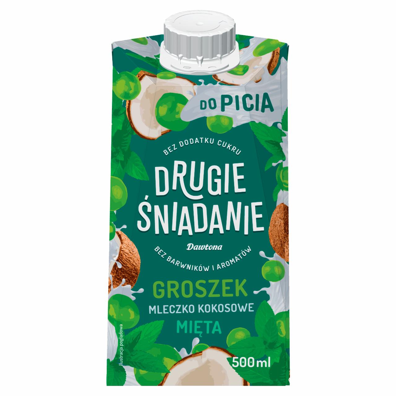 Zdjęcia - Drugie śniadanie Płynna przekąska groszek mleczko kokosowe mięta 500 ml