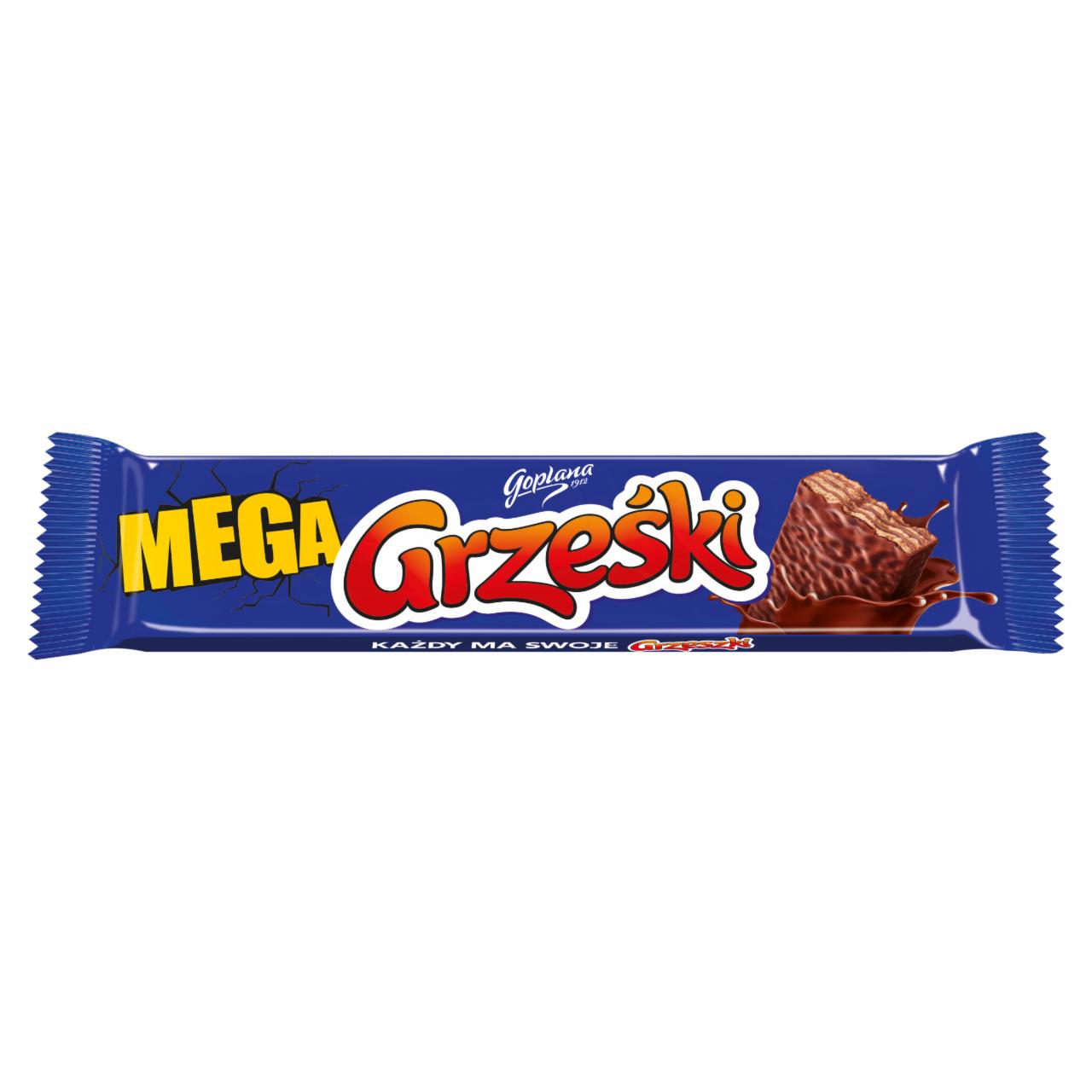 Zdjęcia - Grześki Mega Wafel przekładany kremem kakaowym w czekoladzie 48 g