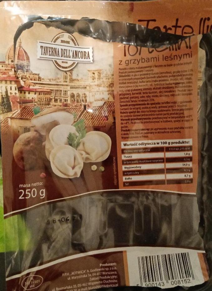 Zdjęcia - Tortellini z Grzybami Leśnymi Taverna Dell'Ancora