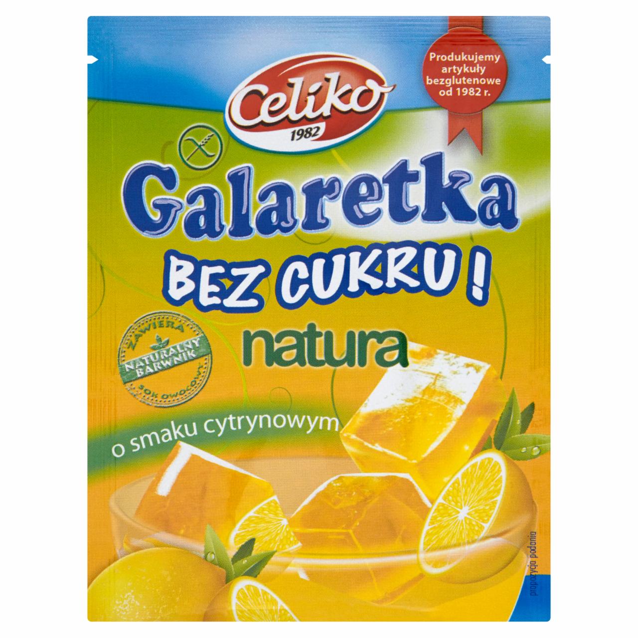 Zdjęcia - Natura Galaretka bez cukru o smaku cytrynowym 14 g