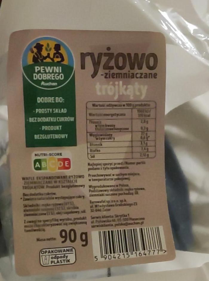 Zdjęcia - Ryżowo-ziemniaczane trójkąty Pewni Dobrego Auchan