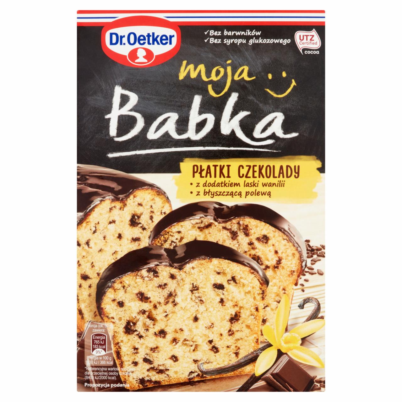 Zdjęcia - Dr. Oetker Moja Babka z płatkami czekolady 412 g