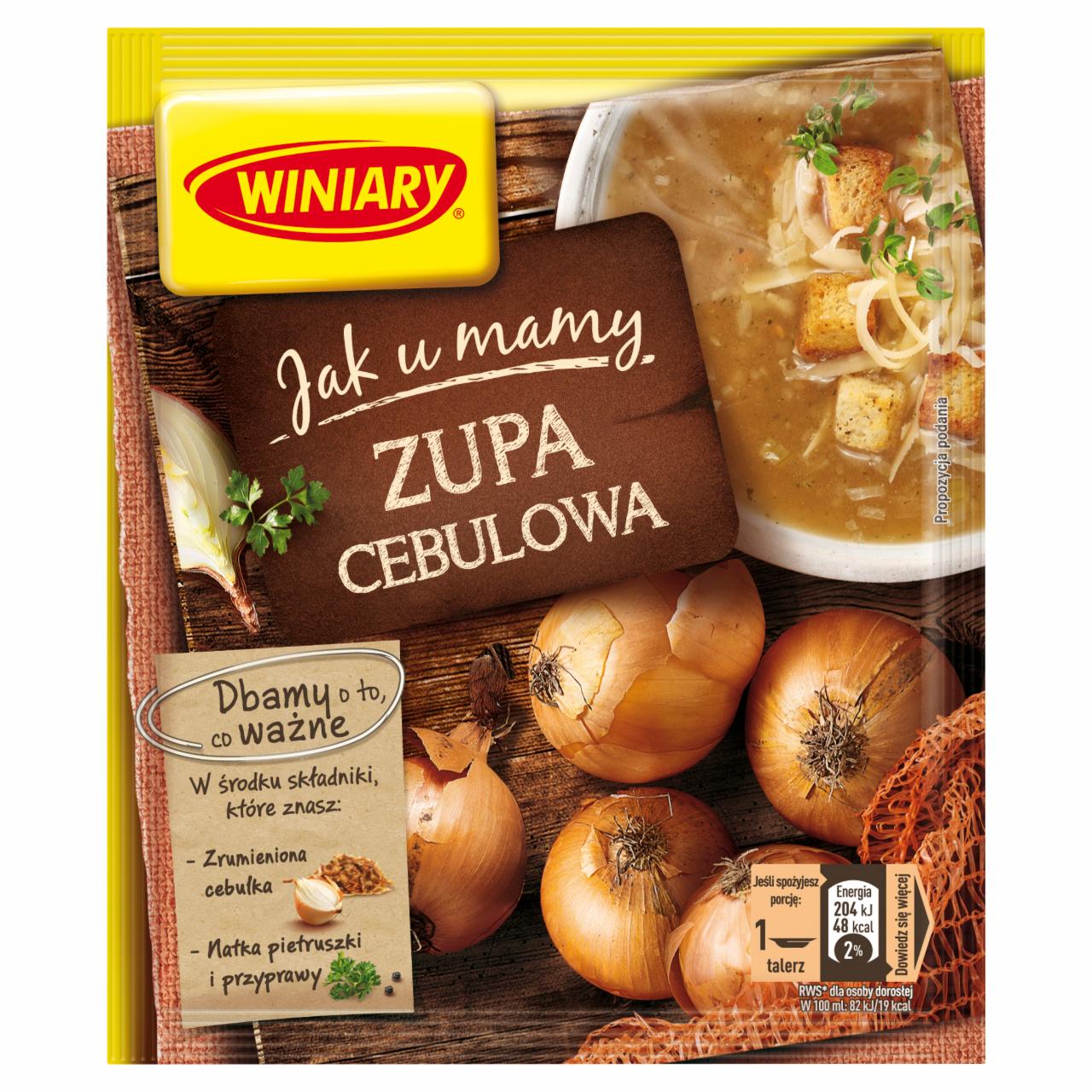 Zdjęcia - Winiary Jak u Mamy Zupa cebulowa 31 g