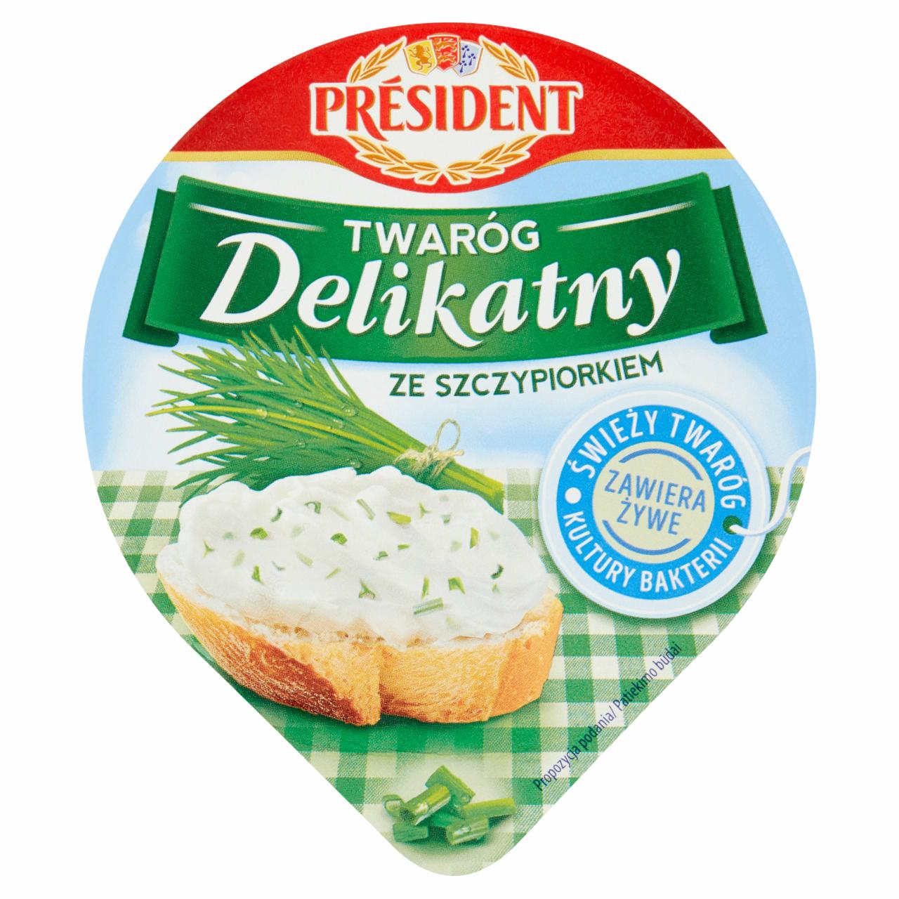 Zdjęcia - Twaróg delikatny ze szczypiorkiem President